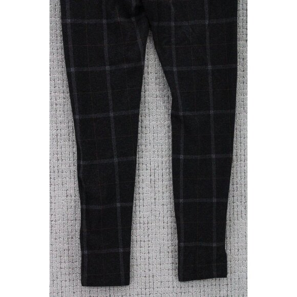 ICON Amsterdam Pants Mens Size 32 Dark Gray Plaid Stretch Skinny Fit Comfort - Picture 8 of 13